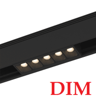 Светильник диммируемый светодиодный трековый SWG для низковольтного трека черный SY-DIM-601221-BL-10