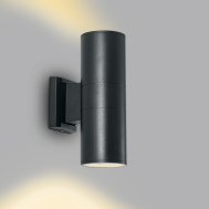 Светодиодный светильник фасадной подсветки DH0708, 2*15W, 2400Lm, 3000K, черный (арт.11666)