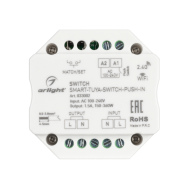 Контроллер-выключатель SMART-TUYA-SWITCH-PUSH-IN 230V 1.5A WiFi 2.4G Arlight 033002