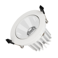 Диодный светильник даунлайт акцентный потолочный Arlight MS-FORECAST-BUILT-TURN-R102-12W Day4000 WH-WH, 32 deg арт.037098