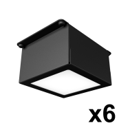 Комплект светодиодных светильников Geniled Griliato Tetris Basic х6 для ячейки 75х75 30Вт 5000К 08830 Микропризма / 08831 Опал