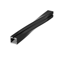 Профиль алюминиевый черный скрученный вправо для диодных линеек Arlight SL-ARC-3535-TWIST90R-400 BLACK арт.032682