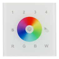 Панель встраиваемая стеклянная для мультицветных светодиодных RGBW-лент Sens SR-2300TR-DT8-G4-IN White (DALI, RGBW) Arlight арт.023804