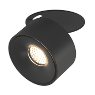 Светодиодный светильник круглый потолочный SWG встраиваемый черный DesignLed GW-8001S-9-BL