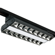 Трековый диодный светильник в черном корпусе Jazzway PTR 2260R 1F2S 60w 4000K 120°/60° BL IP40 арт.5039599