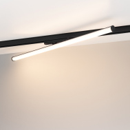 Линейный трековый светильник LGD-TUBE-TURN-4TR-L900-30W Warm3000 (BK, 180 deg, 230V) арт.036292