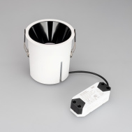 Потолочный светодиодный светильник точечный встраиваемый IP20 Arlight MS-ATLAS-BUILT-R112-35W Warm3000 WH-BK, 30 deg, 230V арт.035458
