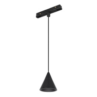 Диодный светильник подвесной на магнитный трек MAG-ORIENT-CONE-HANG-7W Warm3000 (BK, 40 deg, 48V) арт.037370