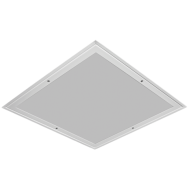 LED светильник для чистых помещений IP54 Ардатов офисного типа ДВО15-38-004 WP 840 (матовое закаленное стекло)