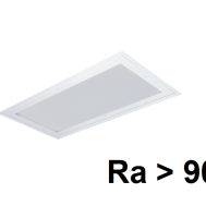 Потолочный светильник LED для чистых помещений 18вт IP54 Ардатов ДВО15-19-304 WP 940 встраиваемый (закаленное стекло)