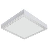 Накладной потолочный LED светильник для чистых комнат / медучреждений IP54 АРДАТОВ ДПО15-30-004 WP 840 (закаленное стекло)