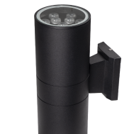 Накладной уличный светильник двустороннего свечения черный для архитектурной подсветки LED Jazzway PWL-300110/30D 2x12w 6500K BL IP65 (арт.5015142B)
