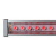 Светодиодный архитектурный светильник линейный 15вт линзованный Promled Барокко-15-0500 Оптик Красный