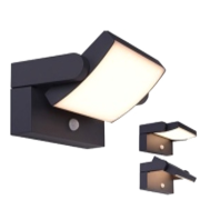Накладной сенсорный светильник SWG светодиодный настенный черный GW-007-18-BL-WW