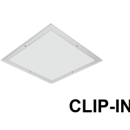 Светильник потолочный встраиваемый LED для чистых помещений 37вт IP54 Ардатов ДВО15-38-002 WPC 840 Clip-in