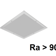 Светильник LED встраиваемый потолочный для чистых помещений 36вт IP54 Ардатов ДВО15-38-004 WP 940 (закаленное стекло)