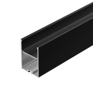 Профиль черный алюминиевый с матовым экраном Arlight SL-LINE-4970-2500 BLACK+OPAL 027989