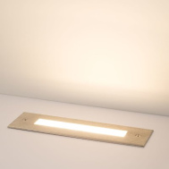 Диодный светильник уличный для грунтовой / фасадной подсветки встраиваемый Arlight LTD-LINE-TILT-S210-8W Warm3000 SL 120 deg 230V IP67 арт.024944