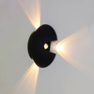 Светодиодный декоративный светильник SWG накладной JY BRAND, Черный, 3*3Вт, 3000K, IP54, LWA0121C-BL-WW