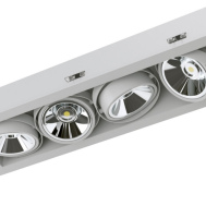 Карданный выдвижной LED светильник встраиваемый FALDI SOFIT V X4 под лампу AR111 (4 шт)