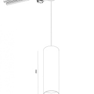 Трековый светодиодный светильник для трехфазного шинопровода 15вт FALDI GLOBAL-T70/230-15