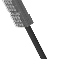 Уличный светодиодный светильник линзованный 56вт IP66 Комлед MODUL-S-055-56-50 60 мес. гар.186х150х82