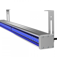 Архитектурный светильник диодный линейный монохром с линзой PromLED Барокко-40-1000 Оптик Синий