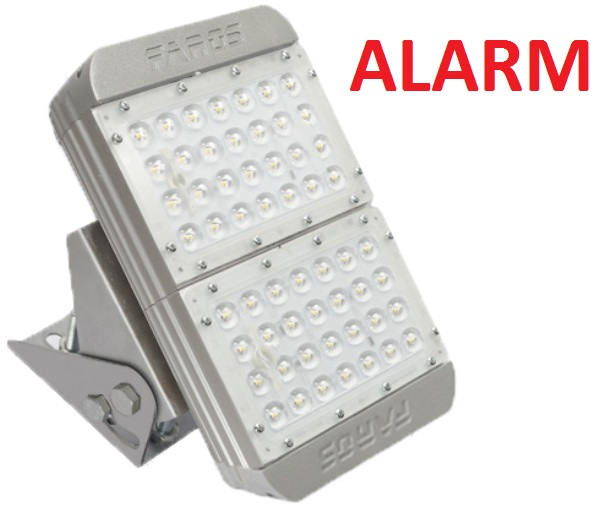 Промышленный LED светильник Фарос с режимом охраны FW 150 50W Alarm 150x55 гр.