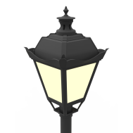 Светодиодный светильник Вартон парковый Retro 40w торцевой
