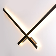Накладной LED светильник настенный SWG JY L-CROSS черный LWA0168S-BL-WW