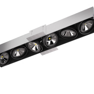 Карданный выдвижной LED светильник встраиваемый FALDI SOFIT VZ X6 под лампу AR111 (6 шт)