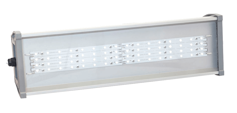 LED светильник влагозащищенный промышленный Комлед IP66 OPTIMA-P-R-015-125-50 510×137×168 5 лет гар.