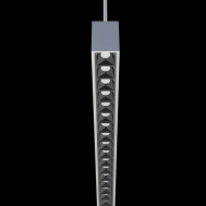Торгово-офисный диммируемый LED светильник подвесной SWG линейный DL-AMBER-P-50-SL-NW-DALI серия NX, Серебро, 50 (↑25W/25W↓)Вт, IP20, Нейтральный белый (4000-4200К) DALI