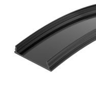 Профиль анодированный гибкий черный накладной 18мм Arlight ARH-BENT-W18-2000 ANOD BLACK Алюминий 039588