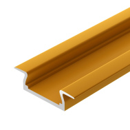 Профиль анодированный с фланцем для светодиодной ленты матовое золото Arlight MIC-F-2000 ANOD Gold Deep арт.017649