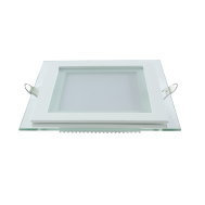 Светодиодная встраиваемая панель квадрат с декоративным стеклом Gauss 100х100х30 D70х70 6W 3000К (450лм) / 4100К (490лм)