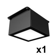 Светильник Geniled Griliato Tetris х1 10Вт 08926 микропризма / 08927 опал 4000К