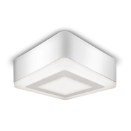 Накладной LED светильник точечный Gauss Backlight BL222 / BL223 с подсветкой квадратный IP20 9W (6+3W) 450/540Лм 145х145х31 мм