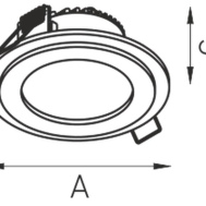 Светодиодный светильник встраиваемый потолочный круглый точечный Световые Технологии PIANO C 06 WH