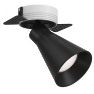Встраиваемый потолочный светильник черный под лампу GU10 MAYTONI Virar C060CL-1BW (4251110064925)