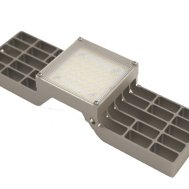 LED светильник для встраиваемого монтажа в потолки Грильято 100x100 АТОН серии Альбатрос 33вт 5000К АТ-ДВО-07-33-35 прозрачный рассеиватель