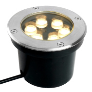 Грунтовый светильник светодиодный Feron SP2802, 6W, AC12-24V, низковольтный D120*H90mm IP67 48453