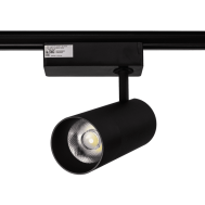 Трековый LED светильник однофазный поворотный SWG TL28 черный, 20Вт TL28-BL-20