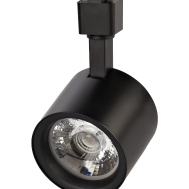 Трековый светильник светодиодный черный на однофазный шинопровод Jazzway 10вт PTR 0510 10w 3000K 24° BL IP40 (арт.5035393)