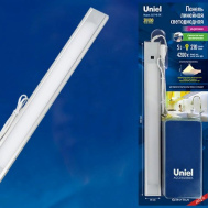 LED светильник ультратонкий линейный UNIEL ULI-F40-5W-4200K SENSOR IP20 SILVER с бесконтактным выключателем (арт. UL-00002881)