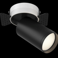 Светильник поворотный сборный (модульный) под лампу GU10 встраиваемым MAYTONI черный FOCUS S C058CL-1B (арт.4251110072159)