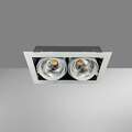 Светодиодный светильник карданный в белом корпусе с линзой VIVO LUCE GRAZIOSO 2 LED 2х30 N 4000K CITIZEN white clean арт.43000