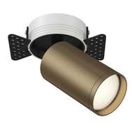 Встраиваемый настенно-потолочный светильник поворотный под лампу GU10 MAYTONI FOCUS S C058CL-1BBZ (матовая бронза) 4251110037226