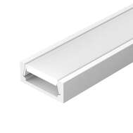 Профиль алюминиевый белый глянцевый накладной для диодных лент MIC-2000 ANOD White Arlight арт. 018271