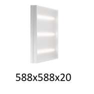 Диодный светильник офисный на уголках Geniled Грильято Standart 588x588x20 30Вт 5000К Микропризма арт. 08534